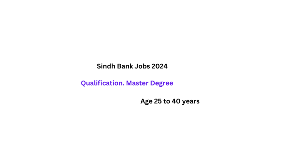 Sindh Bank Jobs